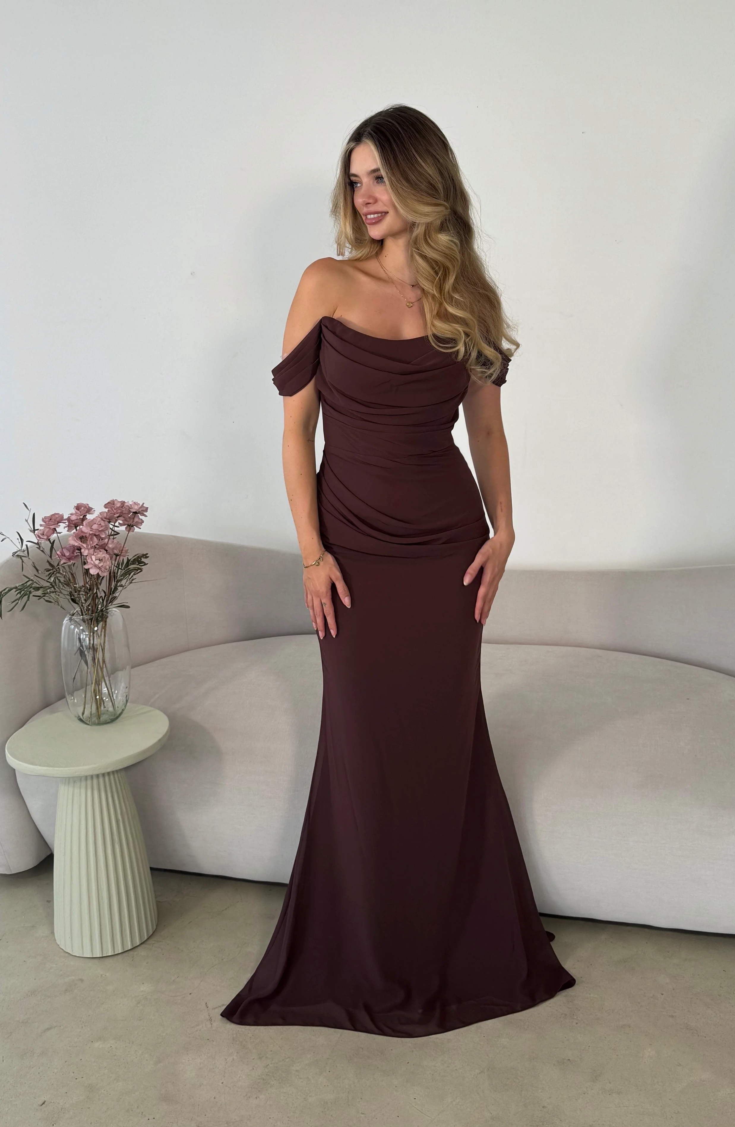Amara Off-Shoulder Gown Maxi dress Lysa Amara Off-Shoulder Gown Maxi dress Lysa