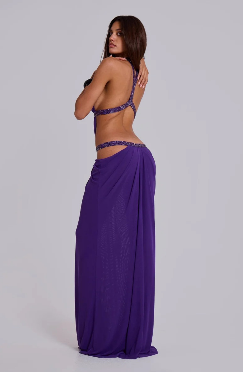 Eden Cut Goddess Maxi Dress