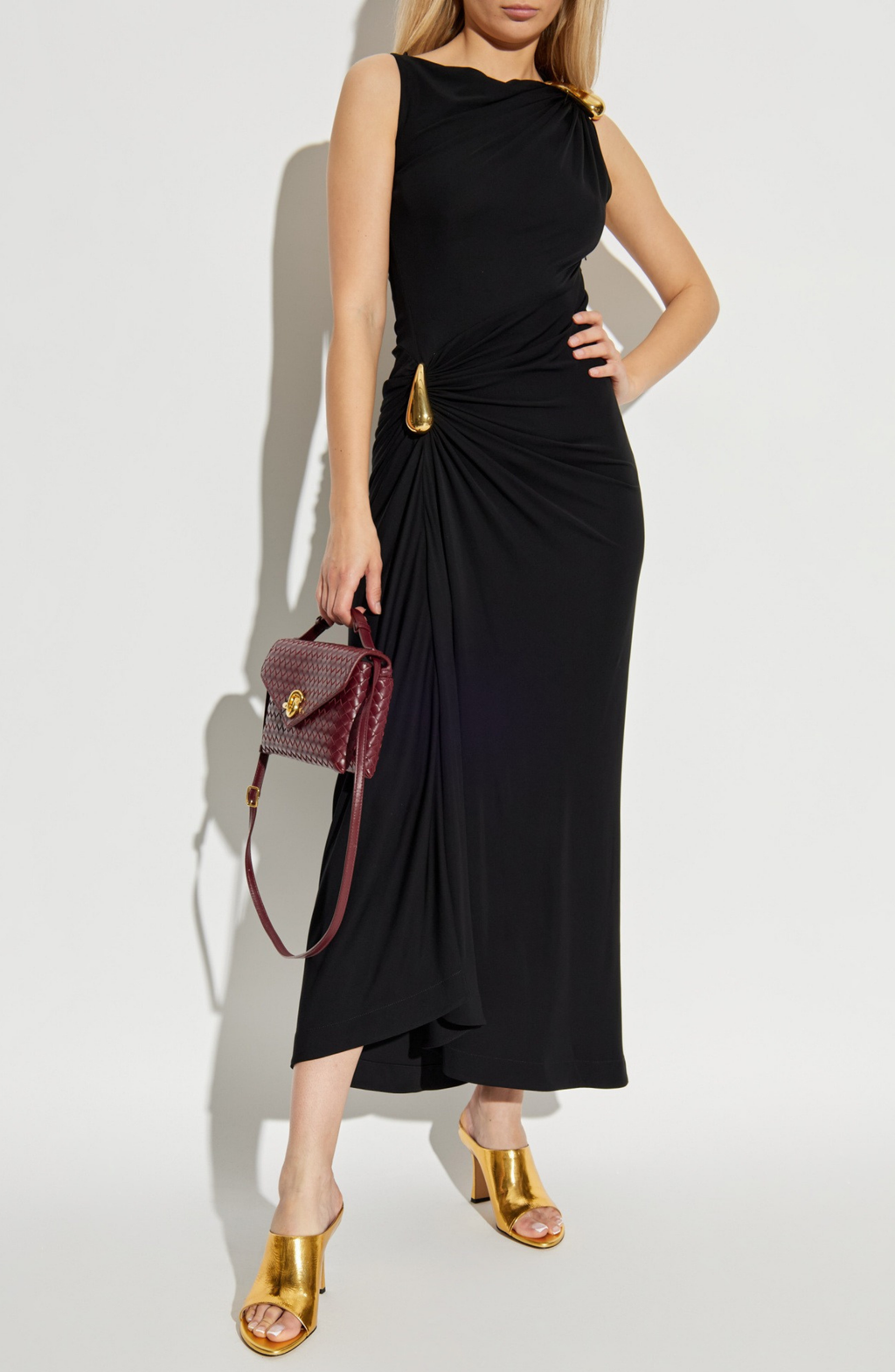 Obsidian Twist Maxi Dress