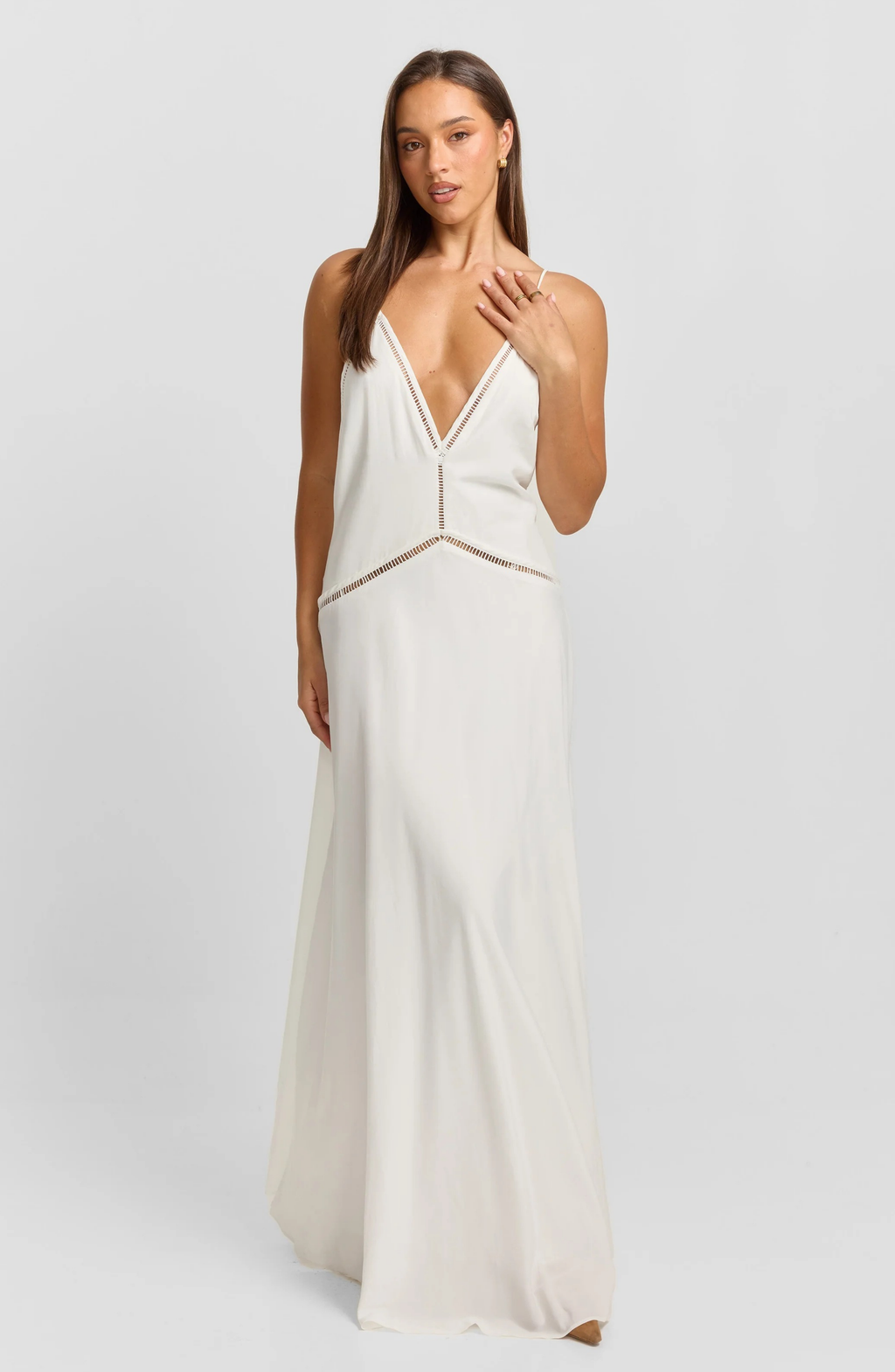 Lisbon Ivory Maxi Dress