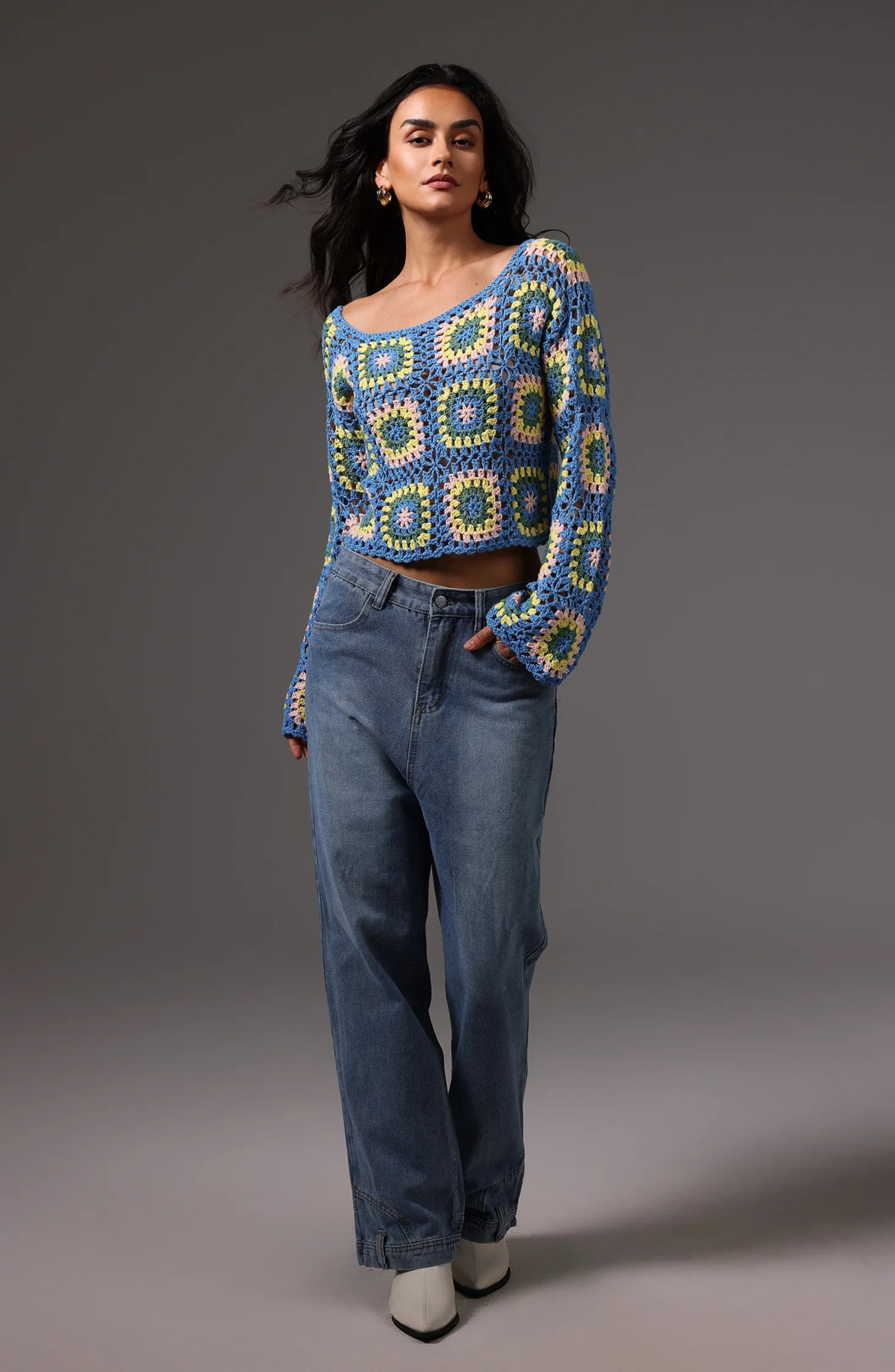HANZEL INVERSION MAXI DENIM PANTS