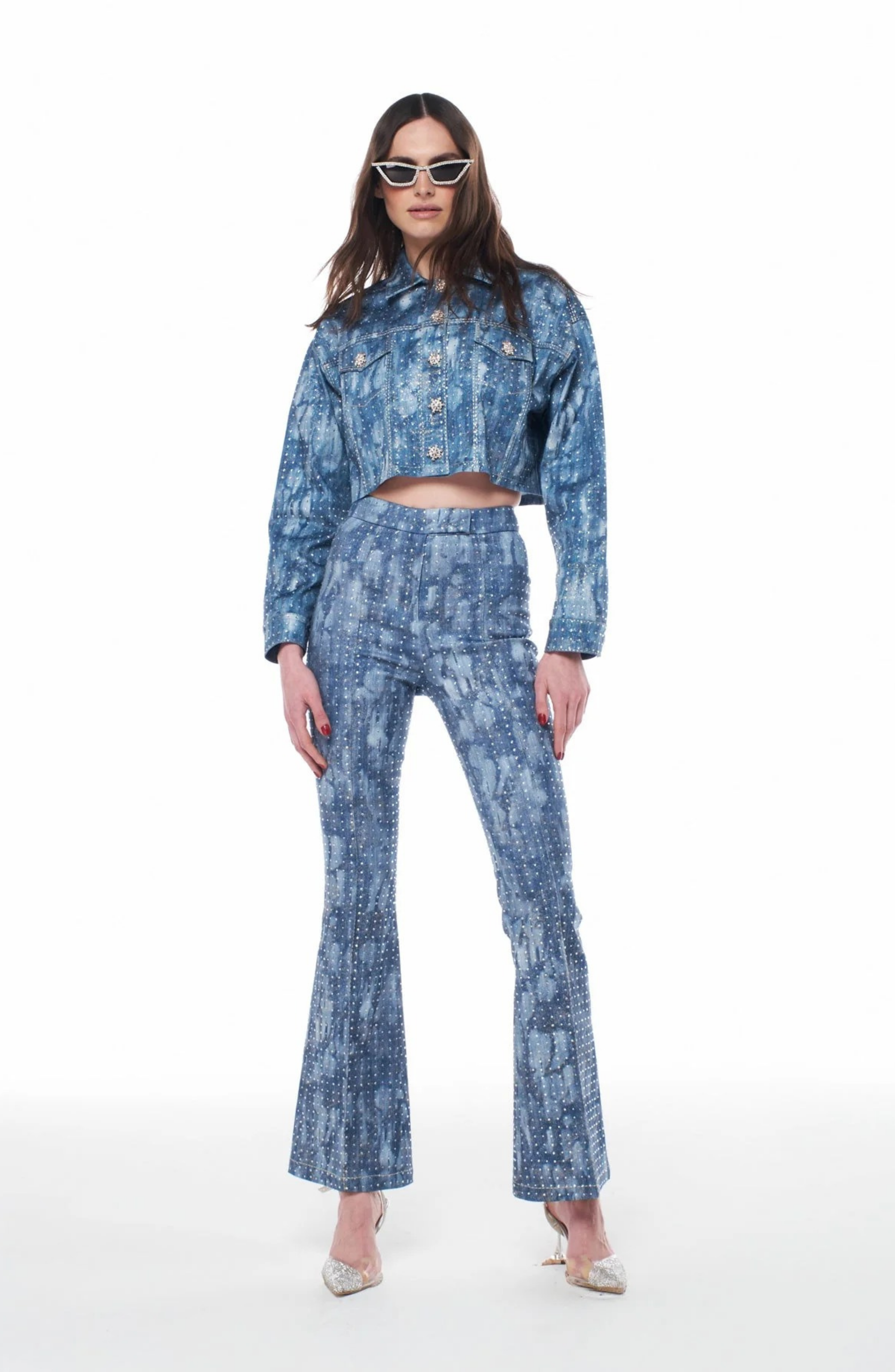 KENDALL TROUSER WITH RHINESTONE