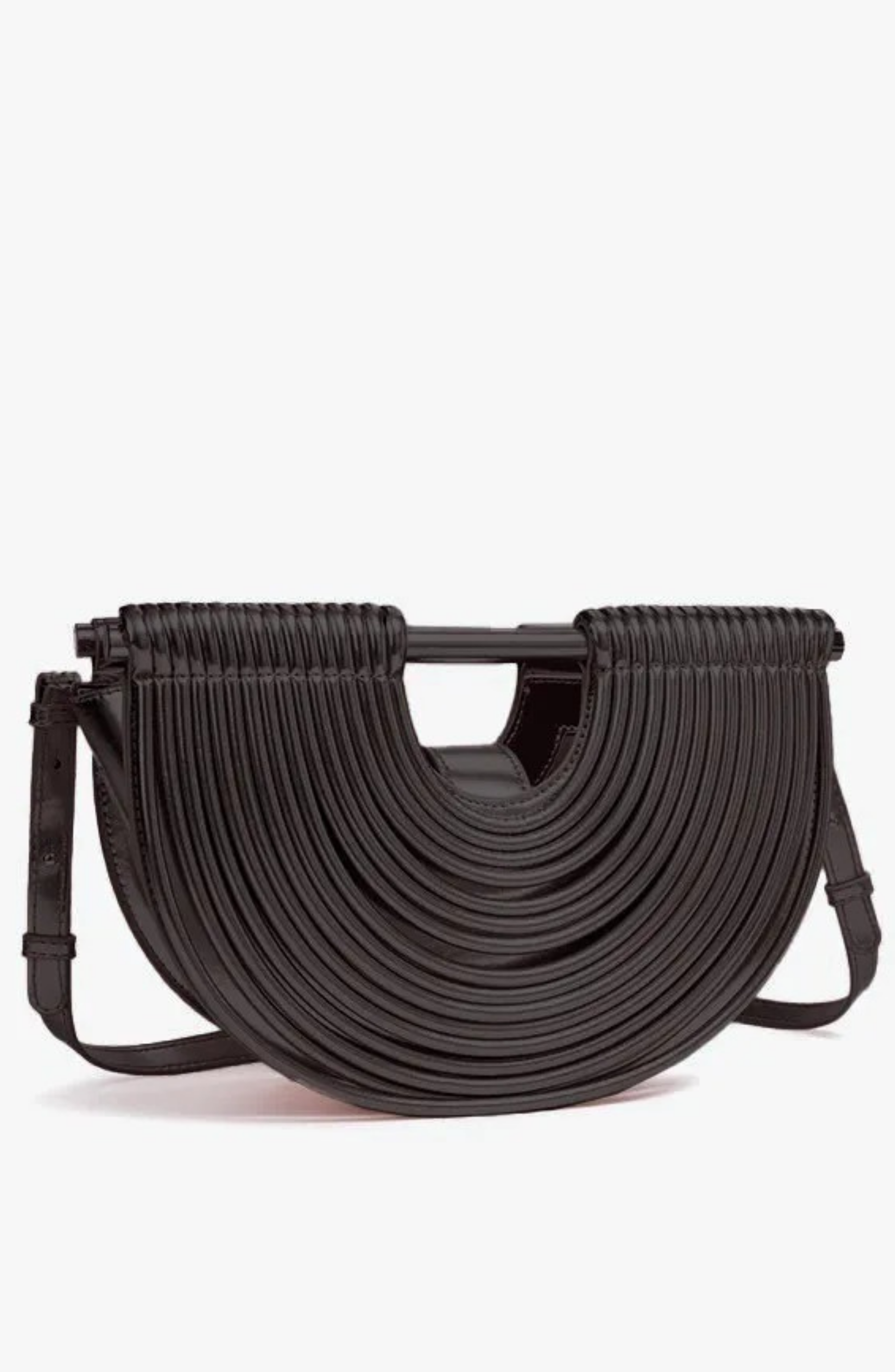 PU Semi-Circular Woven Bag
