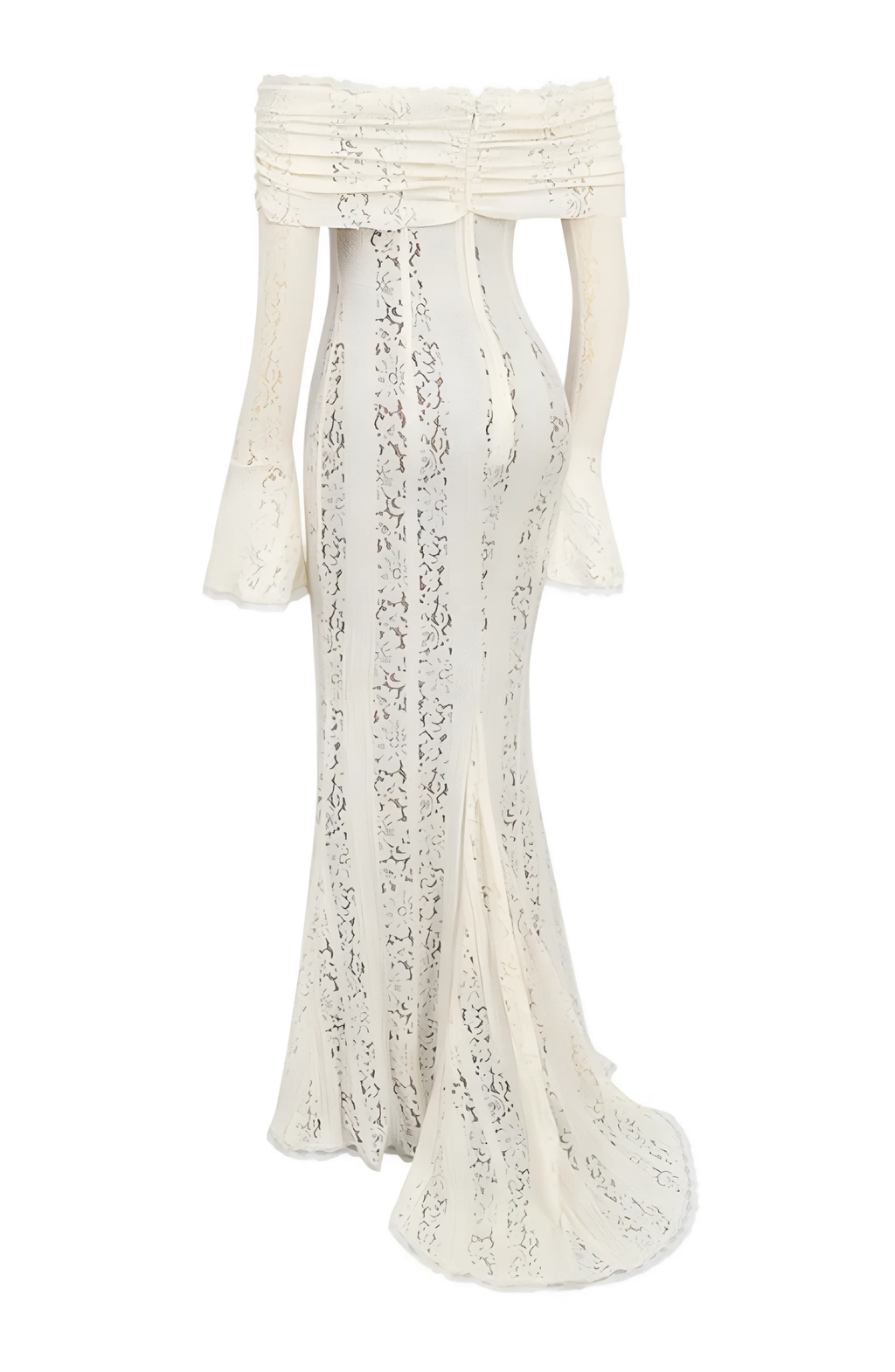 Lace Off-Shoulder Maxi Dress