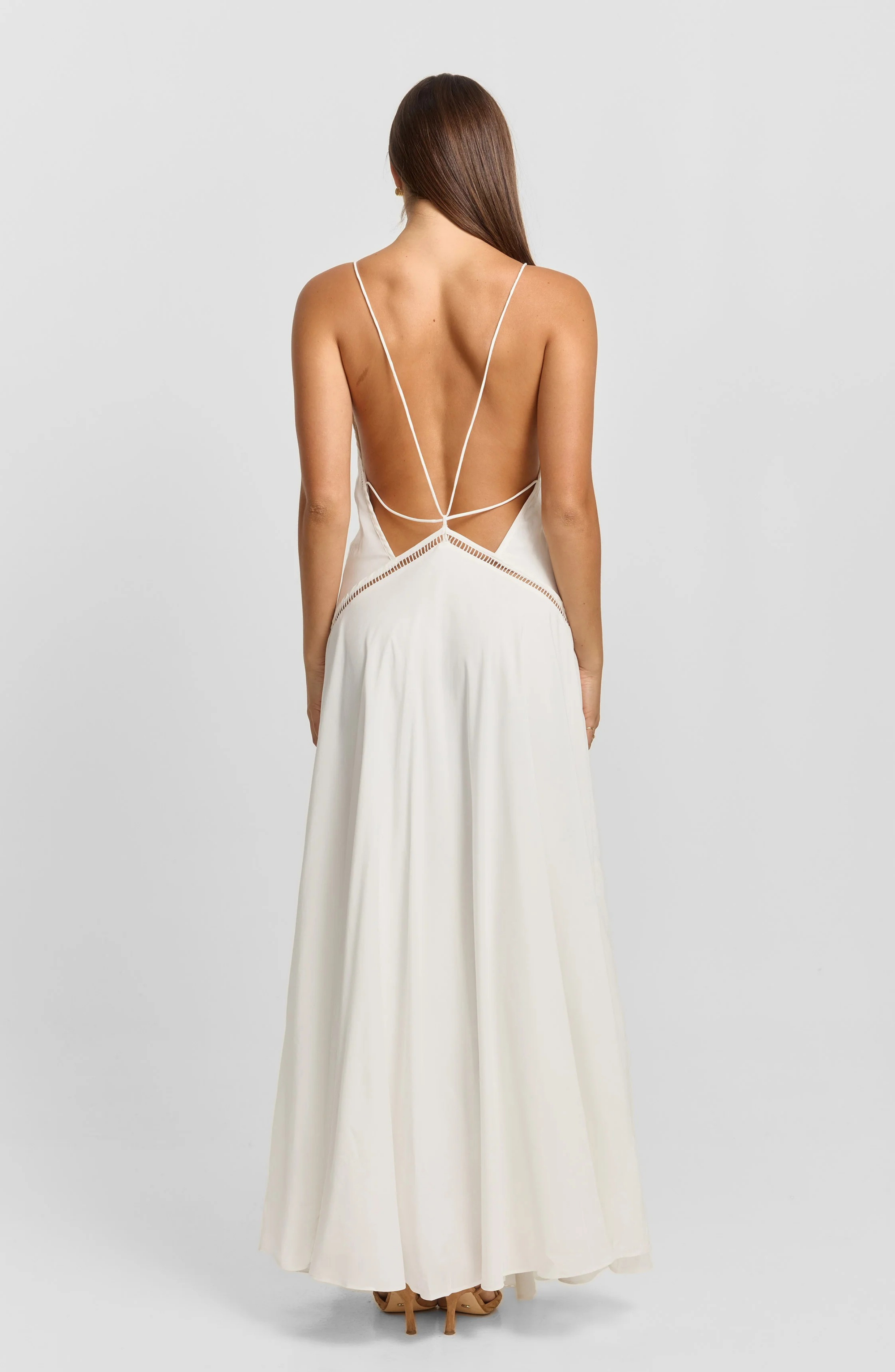 Lisbon Ivory Maxi Dress