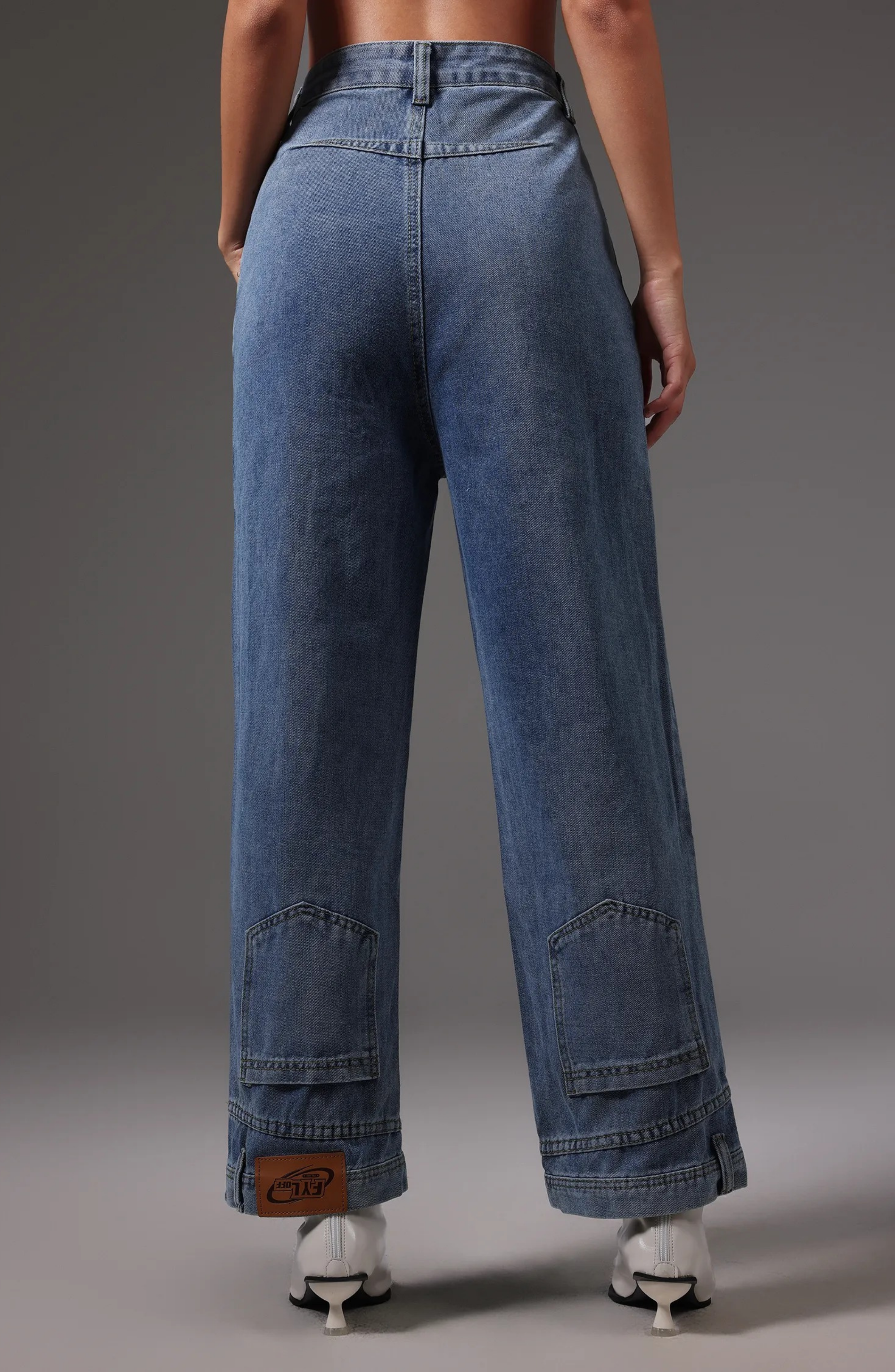 HANZEL INVERSION MAXI DENIM PANTS