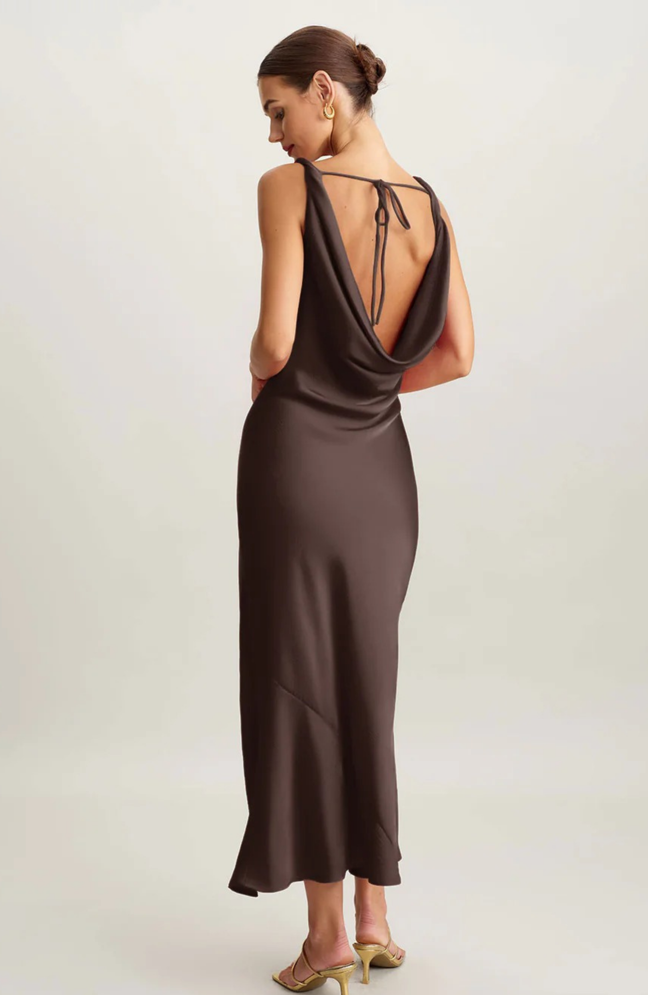 Aveline Cocoa Gown Maxi Dress