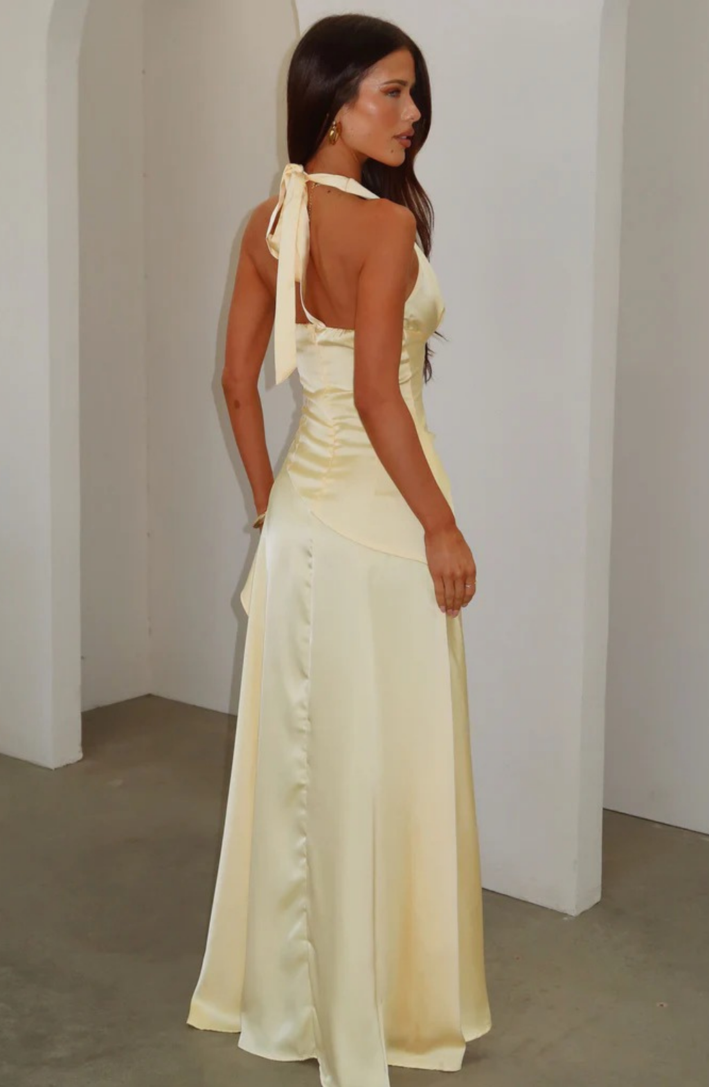 Luna Silk Gown Maxi Dress