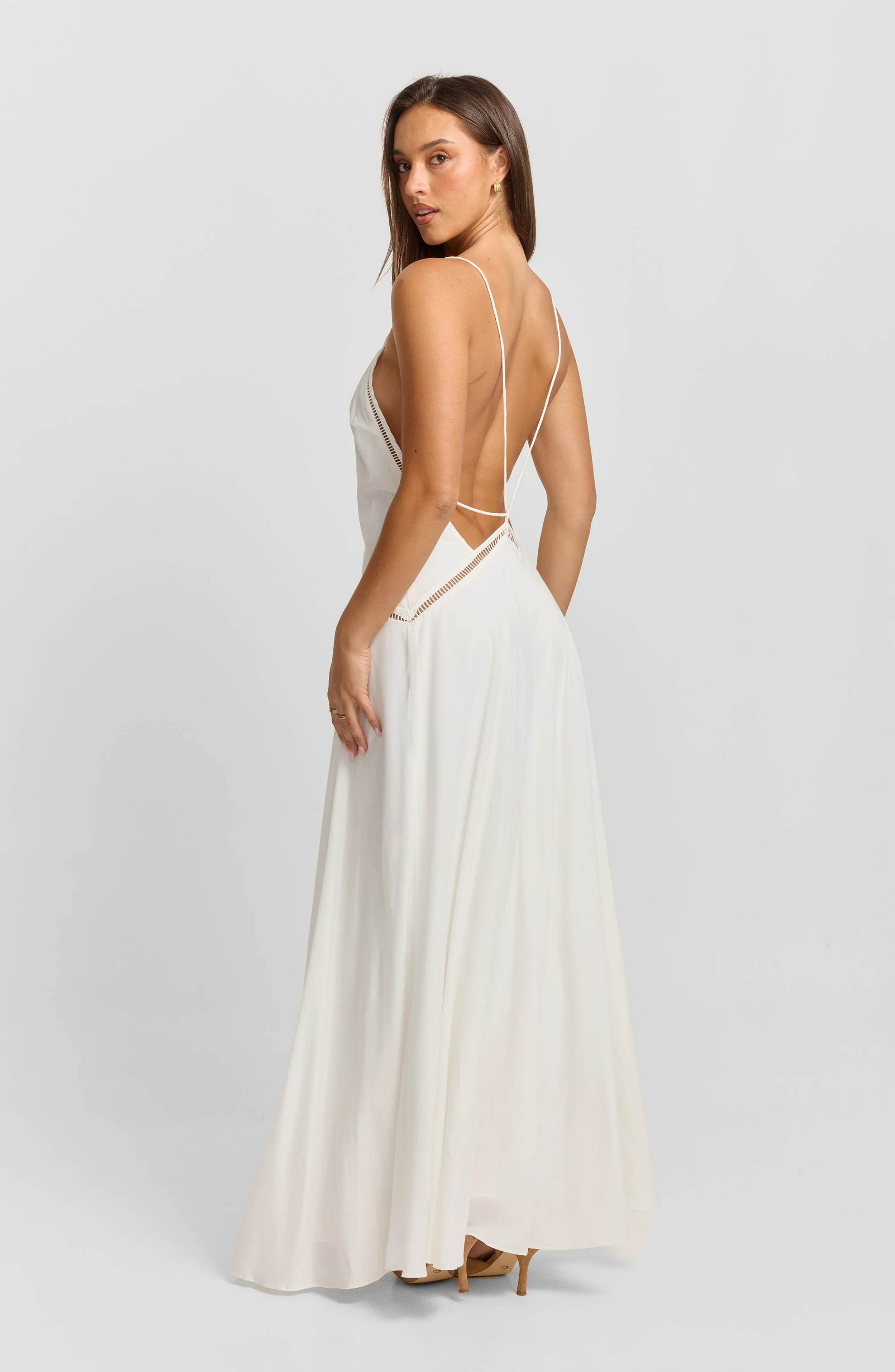 Lisbon Ivory Maxi Dress