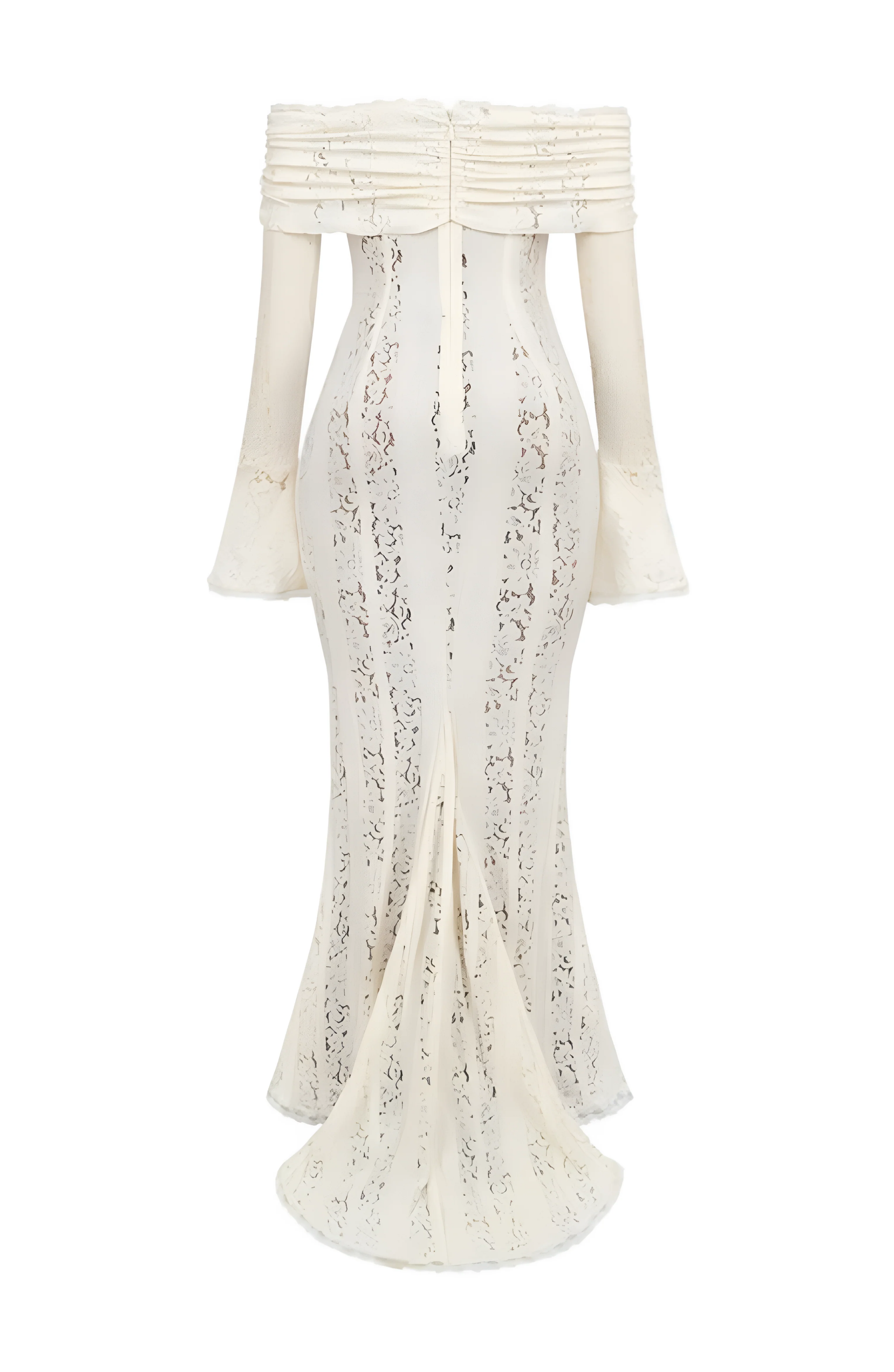 Lace Off-Shoulder Maxi Dress