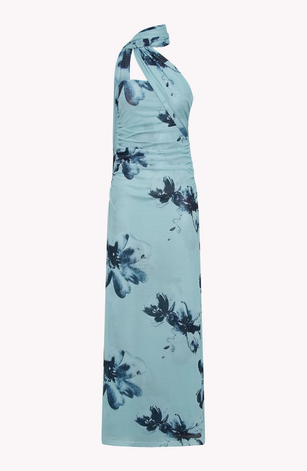 FLORAL GATHERING SLEEVESS MIDI DRESS
