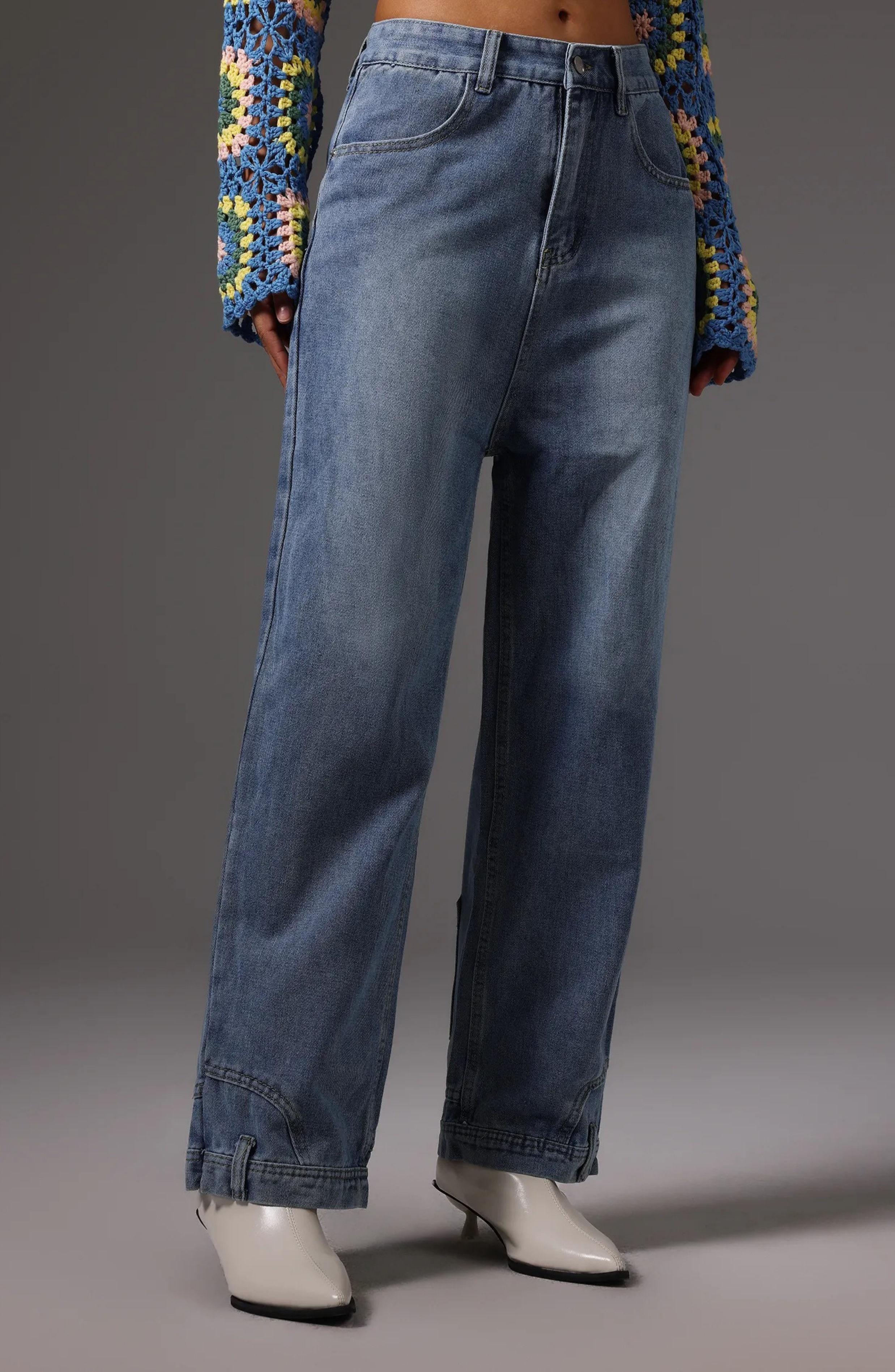 HANZEL INVERSION MAXI DENIM PANTS