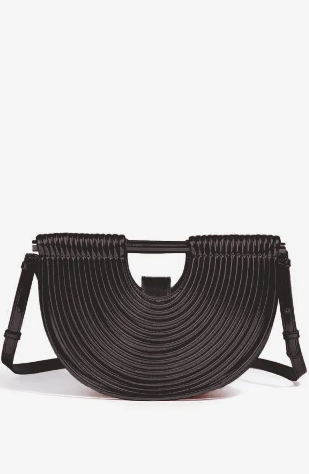 PU Semi-Circular Woven Bag