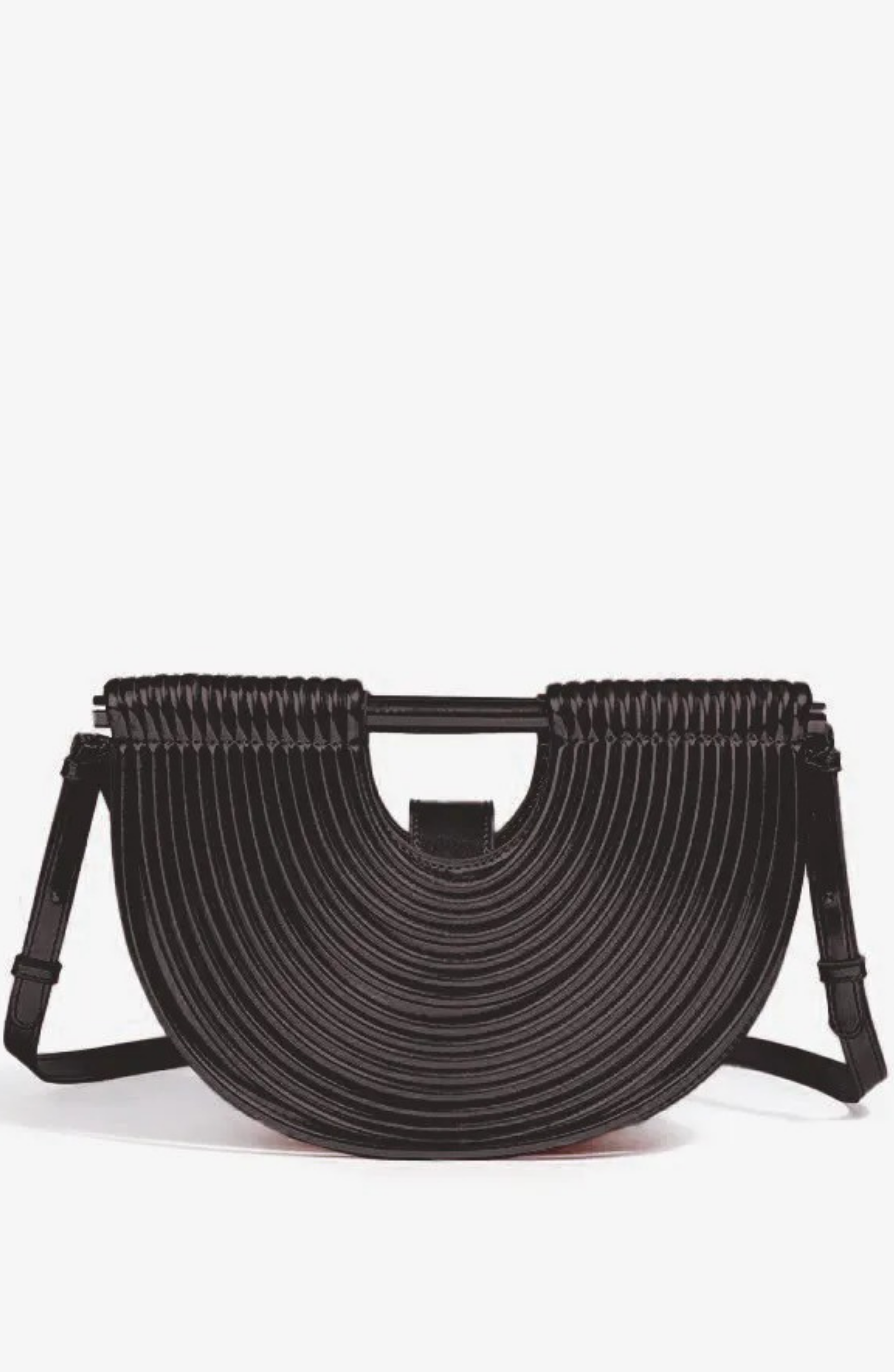 PU Semi-Circular Woven Bag