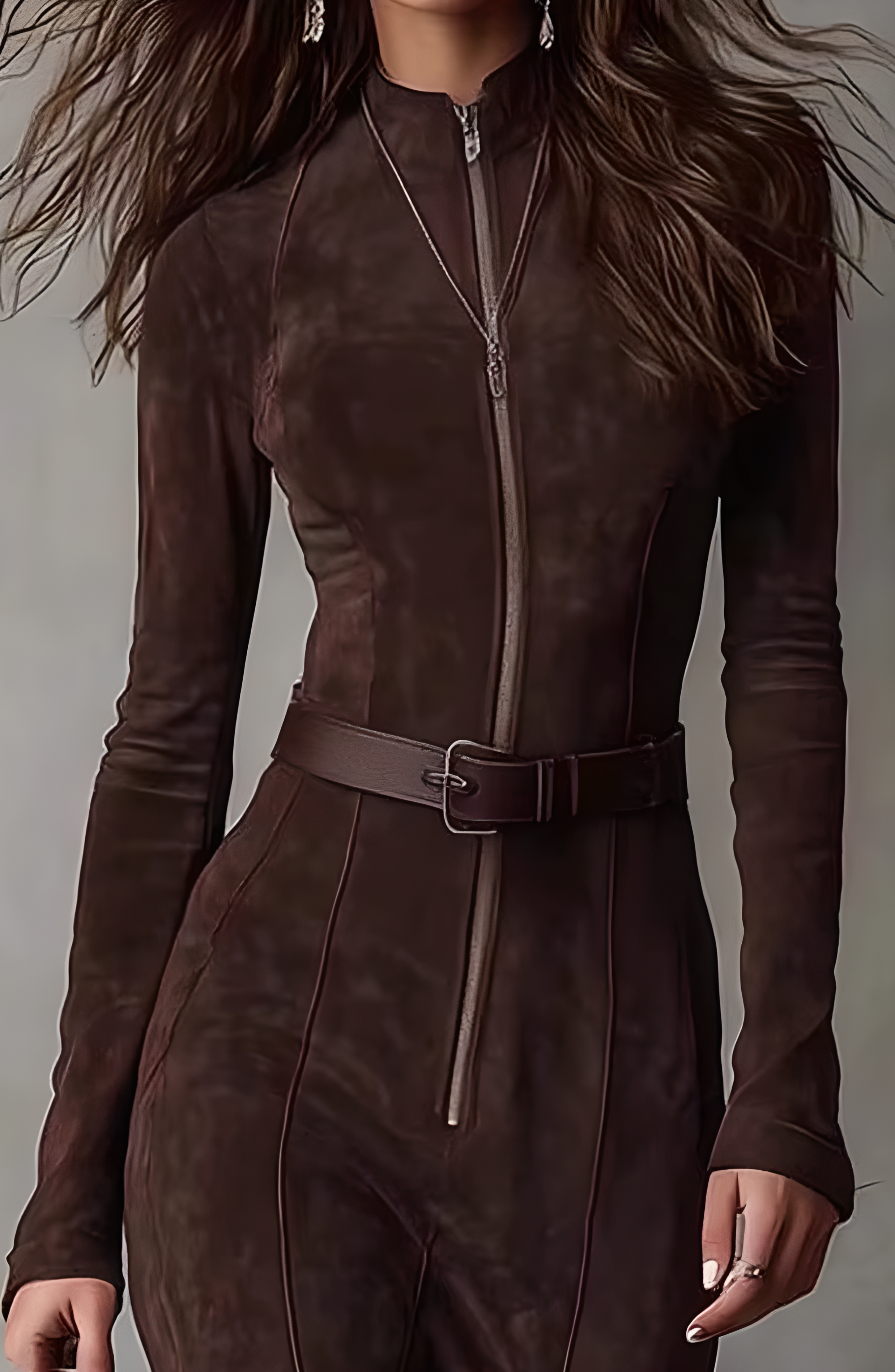 Atelier Suede Maxi Dress