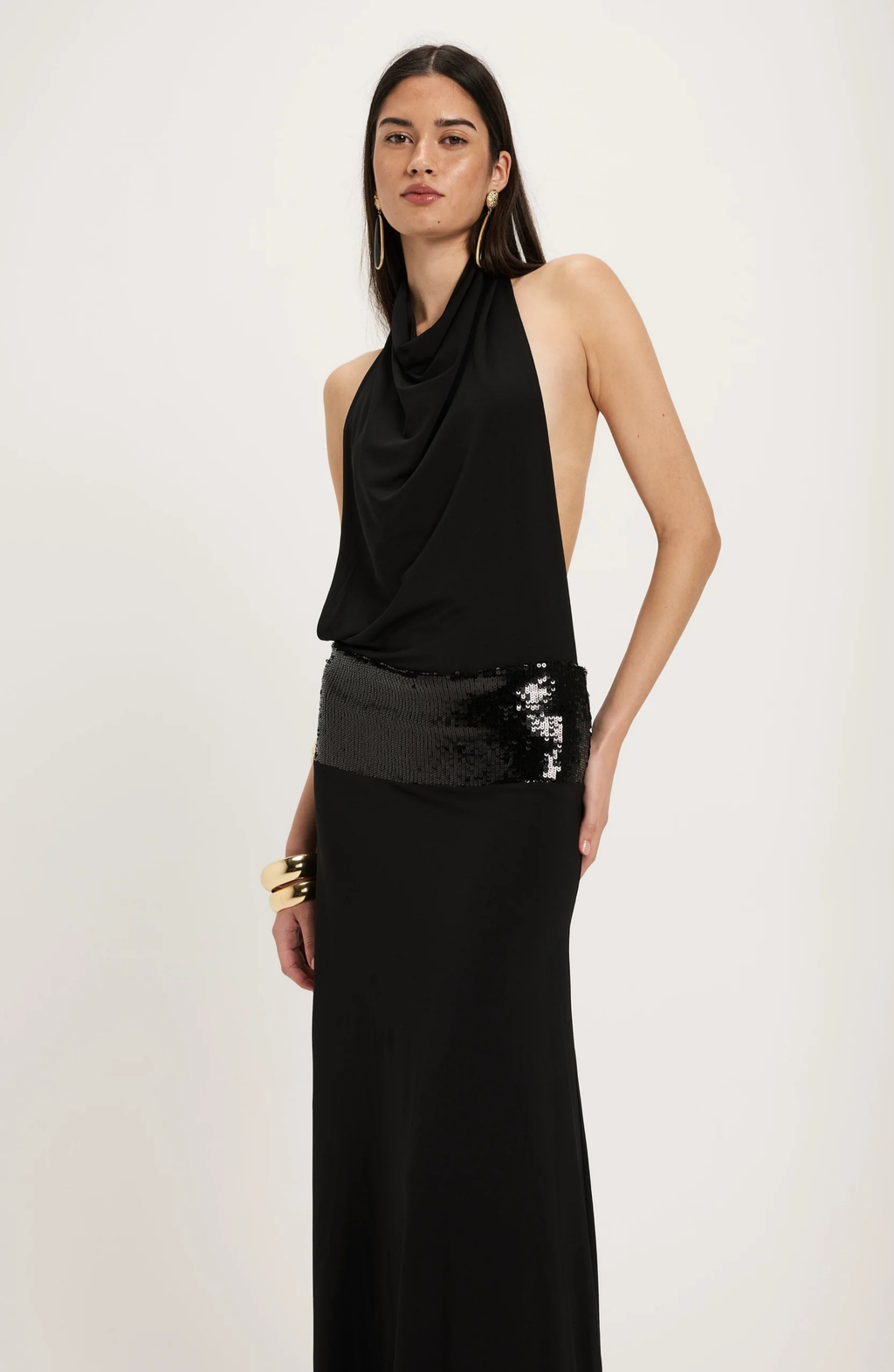 Midnight Whisper Maxi Dress