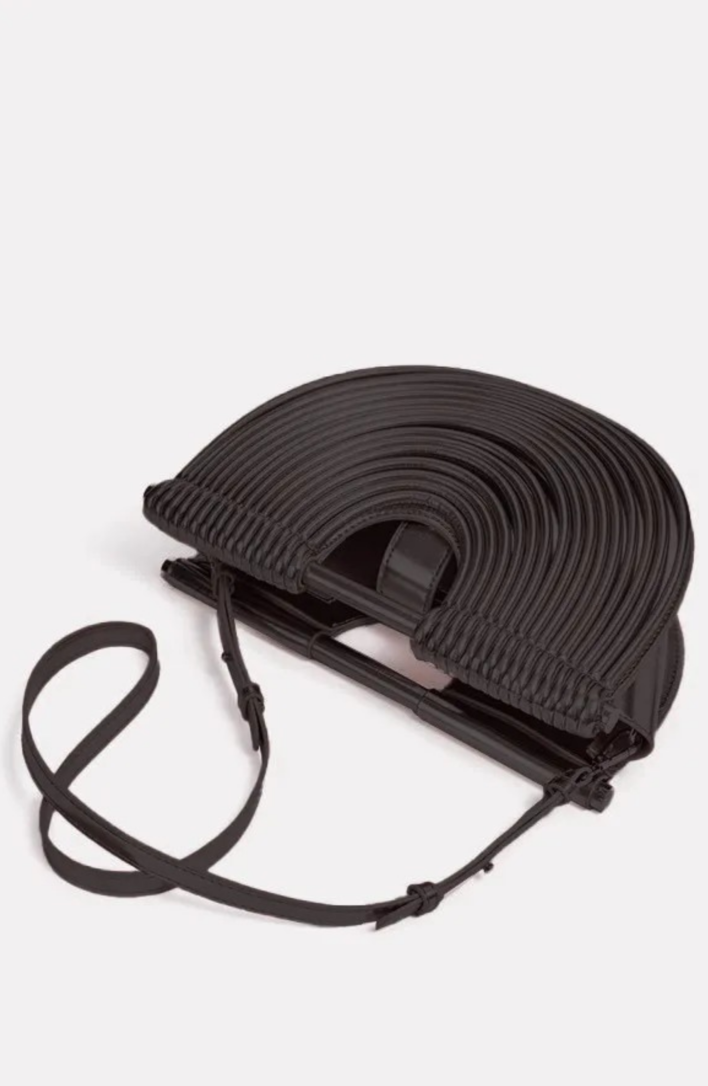 PU Semi-Circular Woven Bag