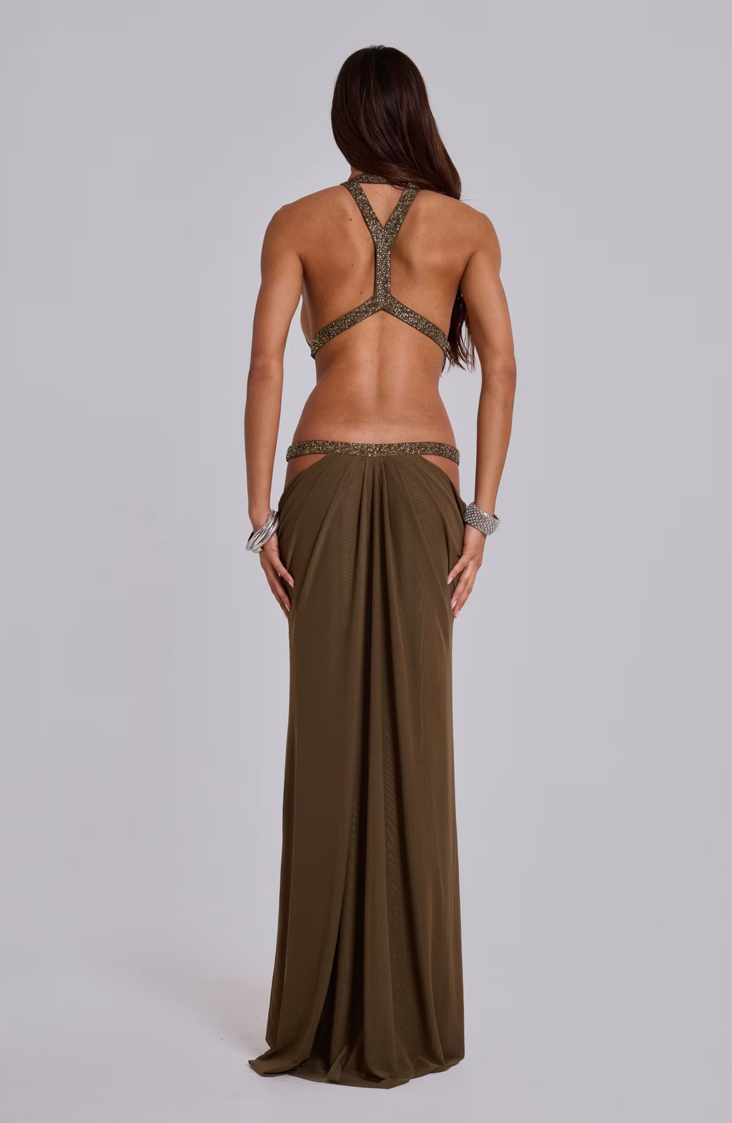 Eden Cut Goddess Maxi Dress