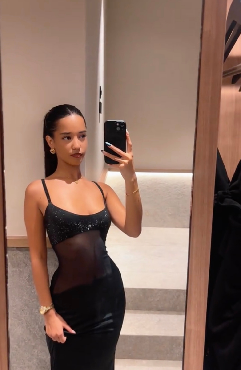 Noir Muse Gown Maxi Dress