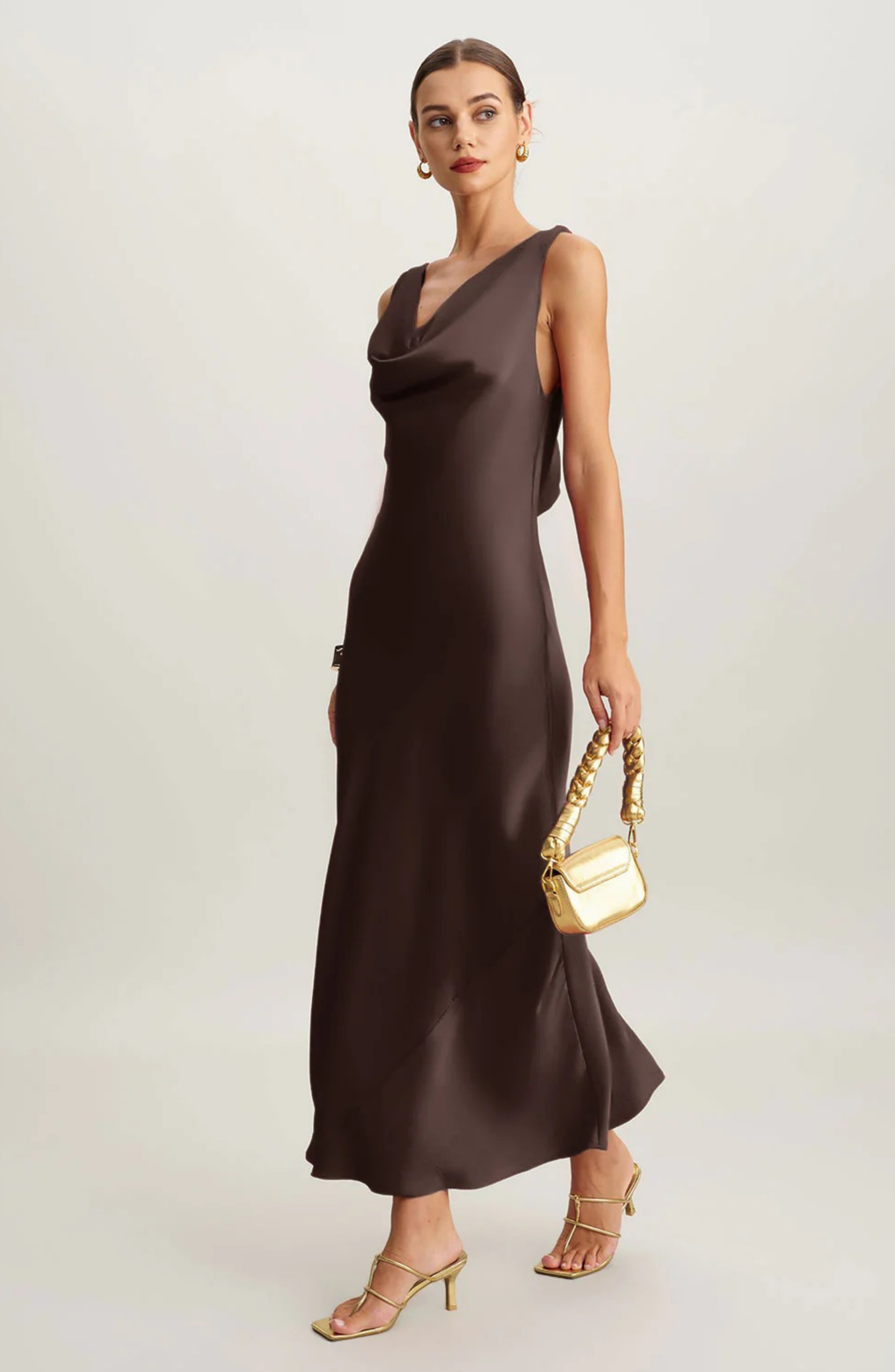 Aveline Cocoa Gown Maxi Dress