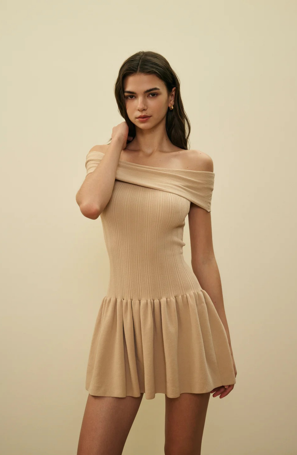 OFF SHOULDER MINI DRESS