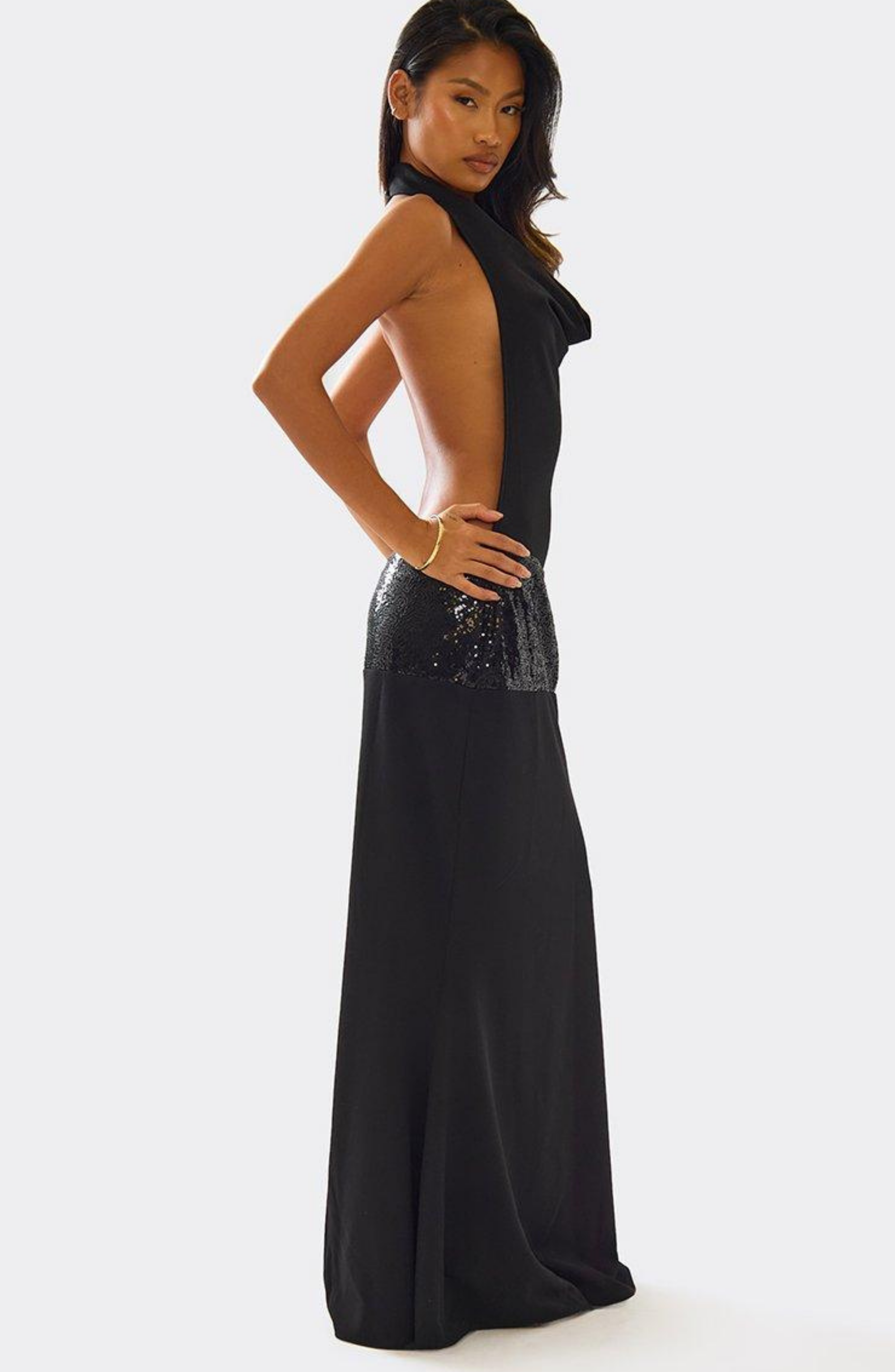Midnight Whisper Maxi Dress