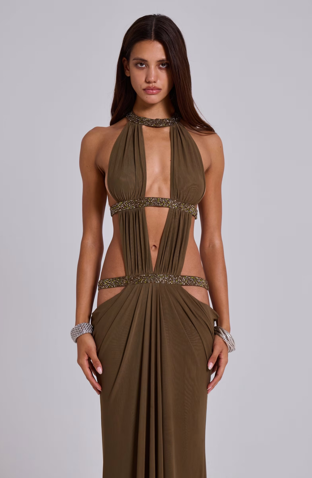 Eden Cut Goddess Maxi Dress