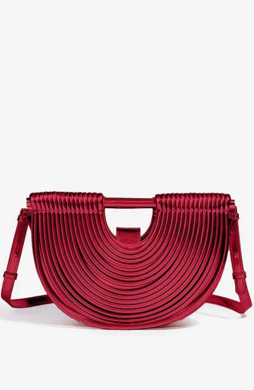 PU Semi-Circular Woven Bag