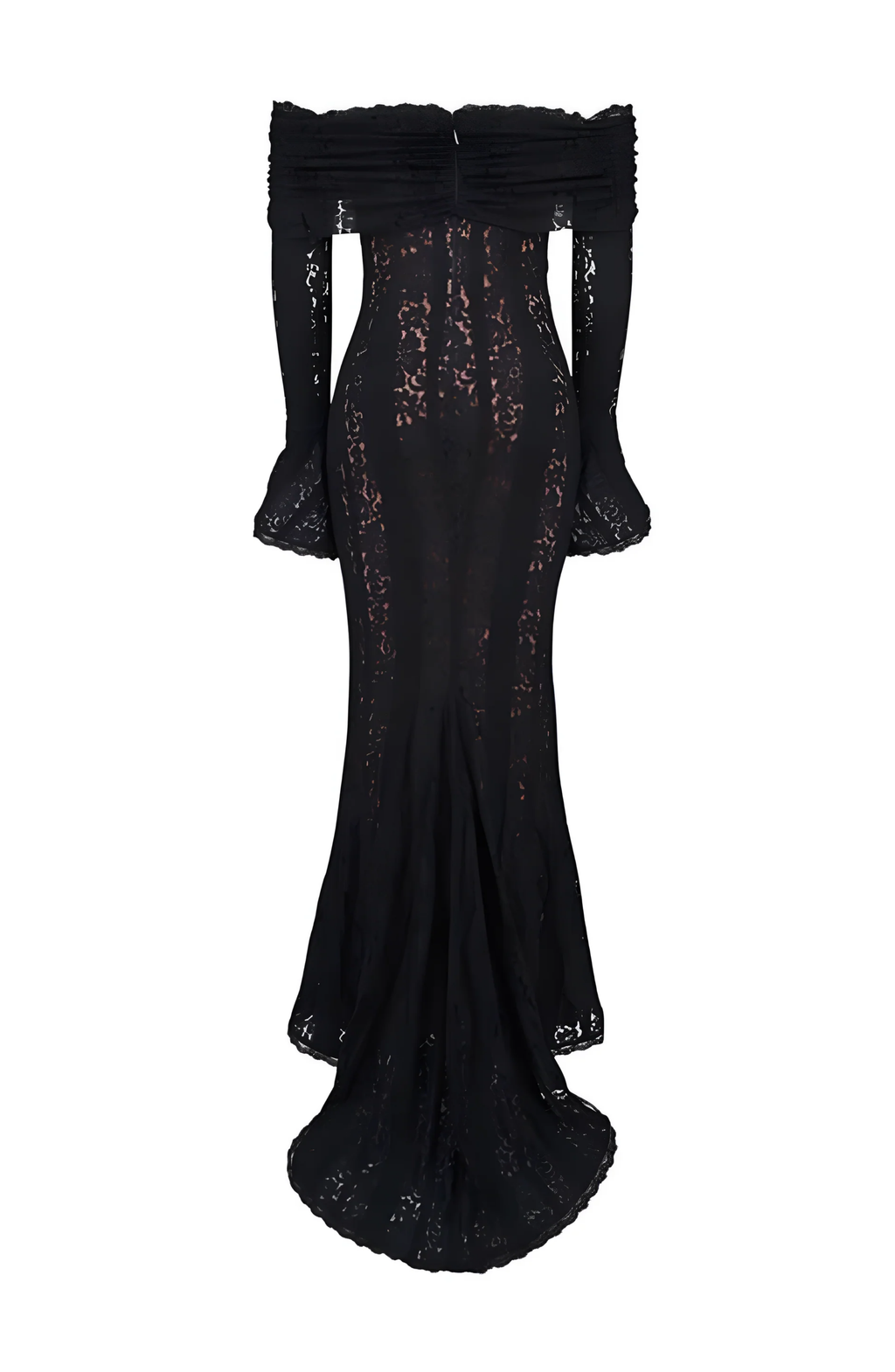 Lace Off-Shoulder Maxi Dress