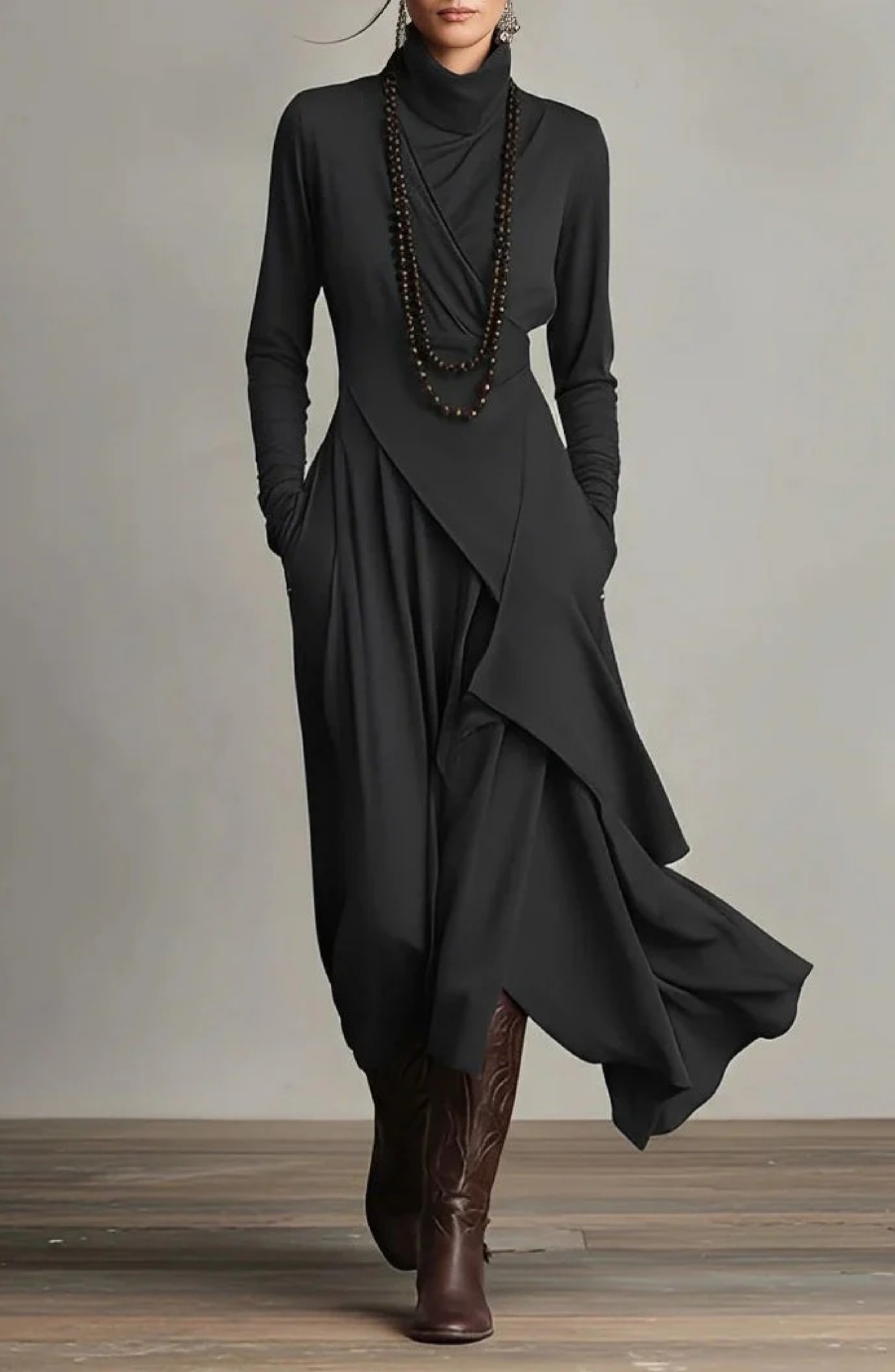 The Noir Maxi Dress