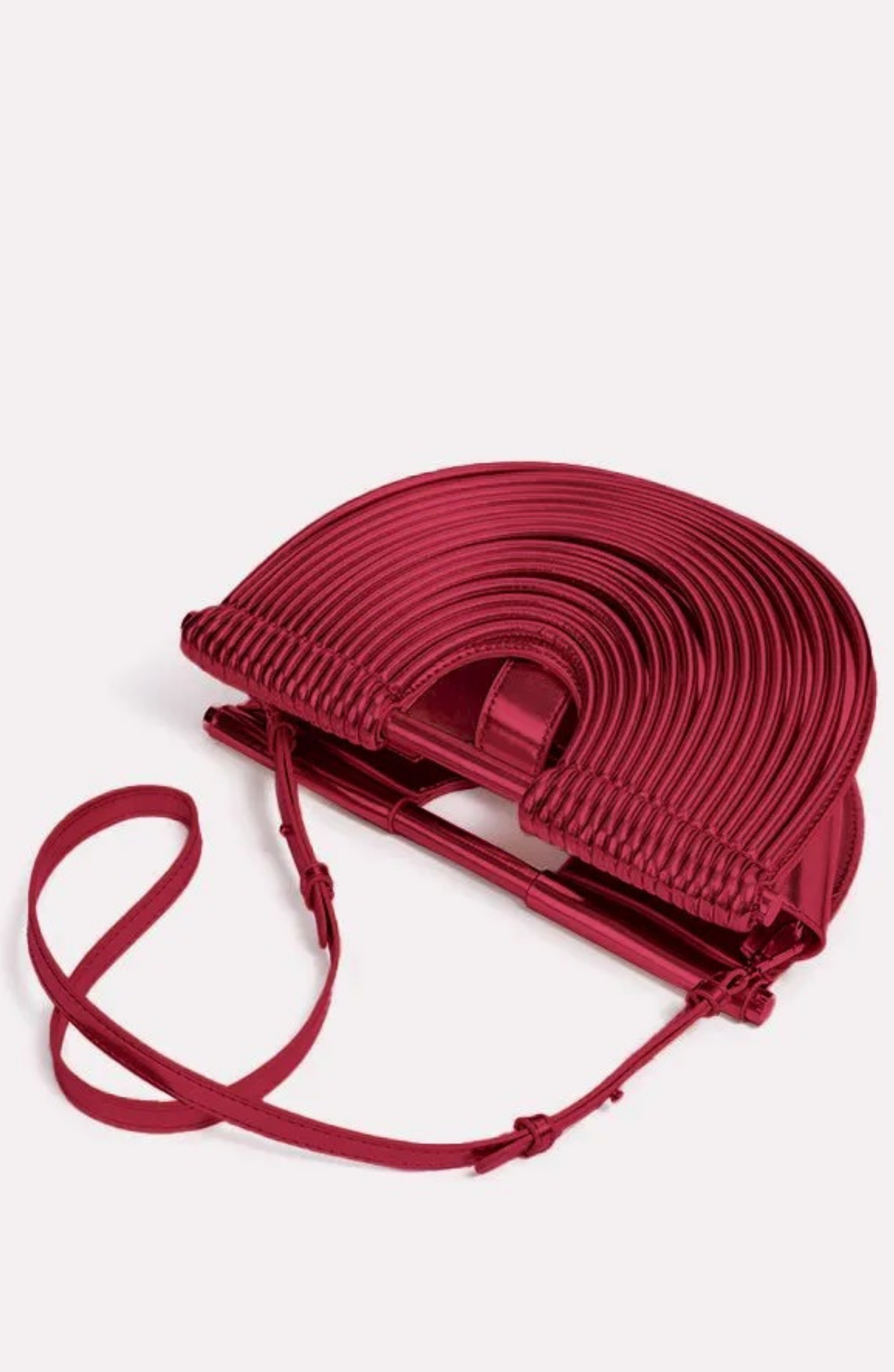 PU Semi-Circular Woven Bag